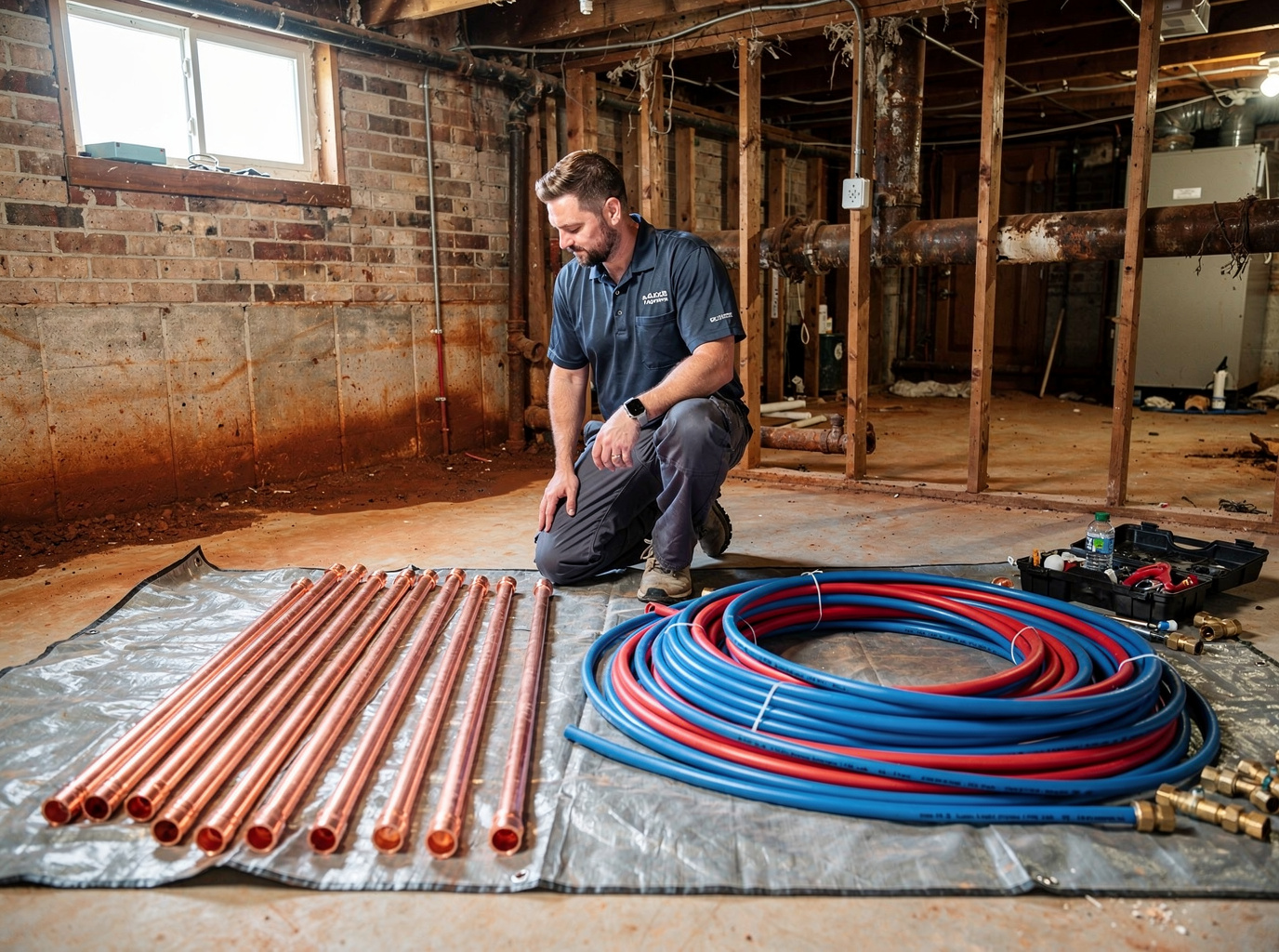 Repiping an Older Georgia Home: Copper vs PEX